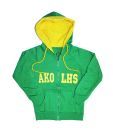 LanosUC Green & Yellow Hooded Sweatshirt For Kids