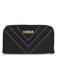 Peperone Lovely Black Contrast Stitched Clutch