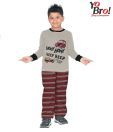 Yobro Grey & Wine Night Suit For Kids