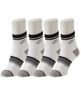 Nike White & Black Socks - 4 Pair Pack