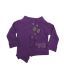 Quarter Spoon Vibrant Purple Boat Neck Jacket For Kids