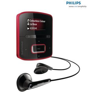 Philips 4GB Raga MP-3 Player- Red