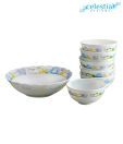 Celestial Opal ware Pudding Set - 7 Pcs