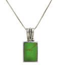 Aiva Green Sterling Silver Pendant