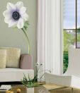Plage White Anemone Wall Sticker - Large