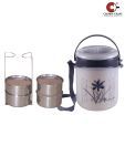 Crown Craft Blue & White Tiffin Box Set - 4 Pcs