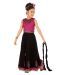 Twisha Dark Pink & Black Ghagra Choli With Dupatta For Kids