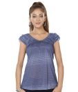 Raindrops Blue Printed Top