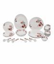 REAL Round 33 Pcs Dinner Set With Floral Print