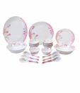 REAL Round 33 Pcs Dinner Set With Tulip Print
