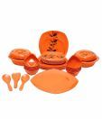 REAL Orange Square 32 Pcs Dinner Set