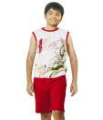SDL By Sweetdreams Red & White Night Suit For Kids