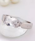 Lencia Elegant CZ Studded Sterling Silver Ring