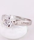 Lencia Dazzling CZ Studded Sterling Silver Ring