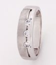 Lencia CZ Studded Alluring Silver Band Ring