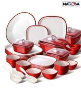 Nayasa 38 Pcs. Square Dinner Set