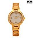Calvino Elegant Gold-n-White Watch