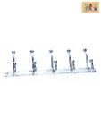 The Decoration Store Aluminium Five Hooks Clothes Hanger