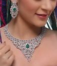 Karishma Shimmering American Diamond Bridal Set