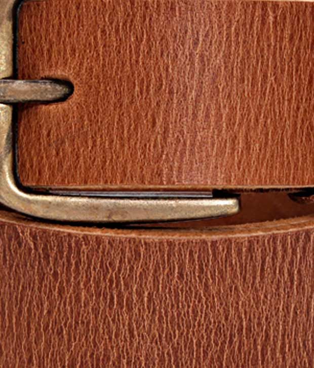 Espana Trendy Tan Cracked Finish Gents Belt