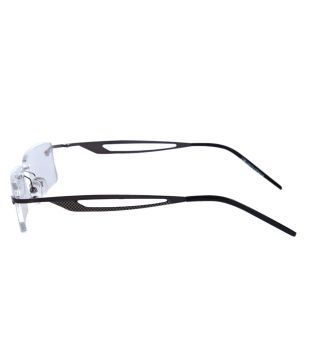 Gansta Rimless Rectangular Black Optical Frame