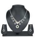 Diovanni Elegant Design CZ Studded Necklace Set