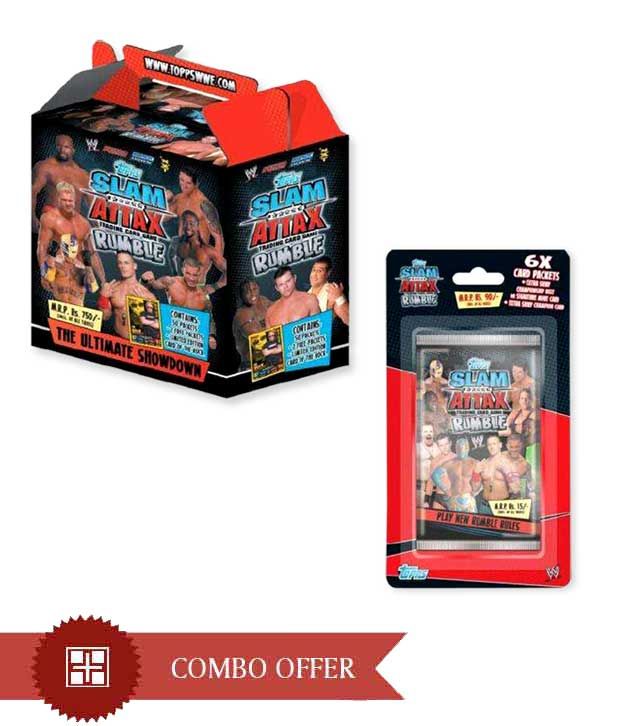 Topps Combo Of WWE Slam Attax Rumble 6 Pack Blister & WWE ...