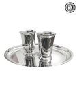 RK Maharaja Three Pcs Stainless Steel Serving Set