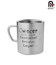 Mosaic Stylish Stainless Steel Zodiac Sign Cancer Mug