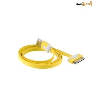 Callmate iPhone/iPad/iPod USB Flat Data & Charging Cable Yellow