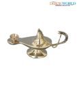 Dekor World Brass Oil Lamp Showpiece