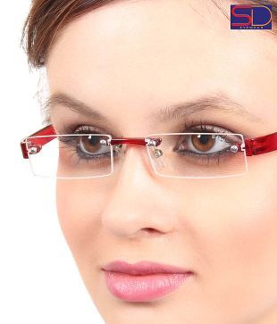 SD Ravishing Red Rimless Optical Frame