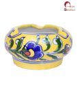 Home Sparkle Yellow Floral Ashtray