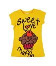 Pretty One Cotton Yellow Muffin Top For Kids
