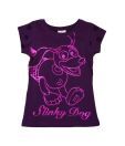 Pretty One Cotton Purple Top For Kids