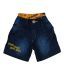 Little Kangaroos Cotton Dark Blue Double Waist Short For Kids