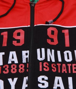 Fort Collins Red- Black Tracksuit For Kids