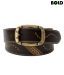 Bold Dark Brown Contrast Stitched Luxuriant Belt