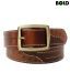 Bold Brown Crack Designed Swanky Belt