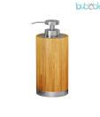 Plumeria  Wood Brown Soap Dispenser