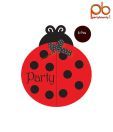 Party Bounty Set Of Eight Lady Bug Fancy Birthday Invitation Cards