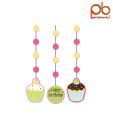 Party Bounty Colourful Cupcake Kids Birthday Party Hanging