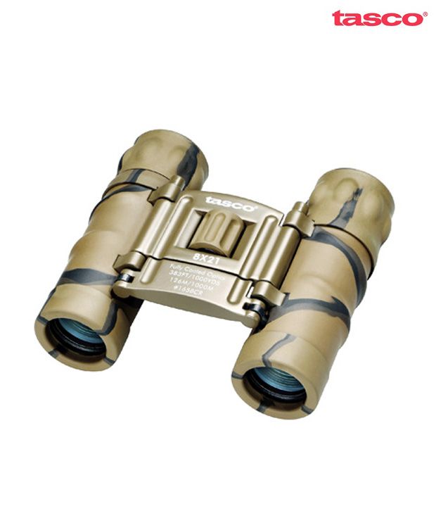 Tasco Essentials 8x21 FRP Compact,Camo (Clam) Binoculars (165BCRD