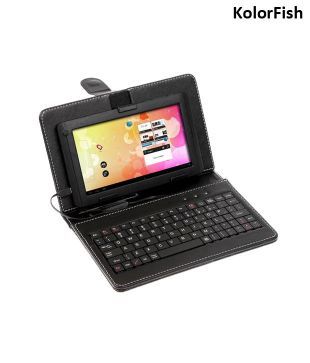 Kolorfish Leather case with USB Keyboard- 7 inch Tab