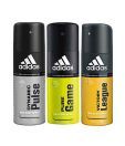 Adidas Dynamic Pulse, pure game & victory league Deodorant for Men-150ml Each