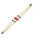 Nihaarika Pearls Two String Pearl Bracelet