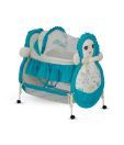 Delia Cute Face Baby Bassinet-Blue