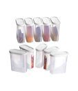 Prime Houseware Modular Food Saver Containers-Set Of 10 pc.(White)