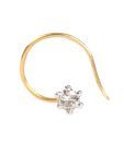 Jewel Creation 0.03Ct Diamond Nosepin In 14Kt Gold