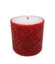 Golmaalshop Embellished Red Candle